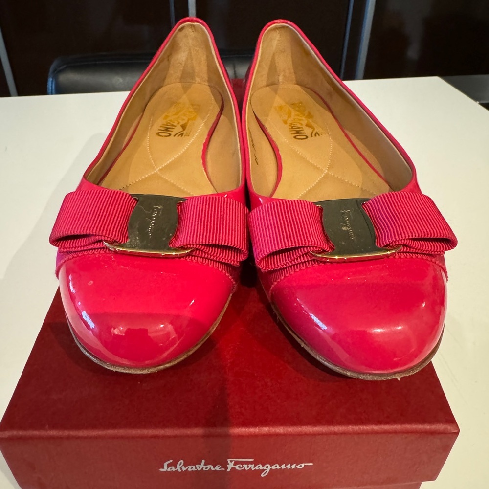 Salvatore Ferragamo Women's Red Flats